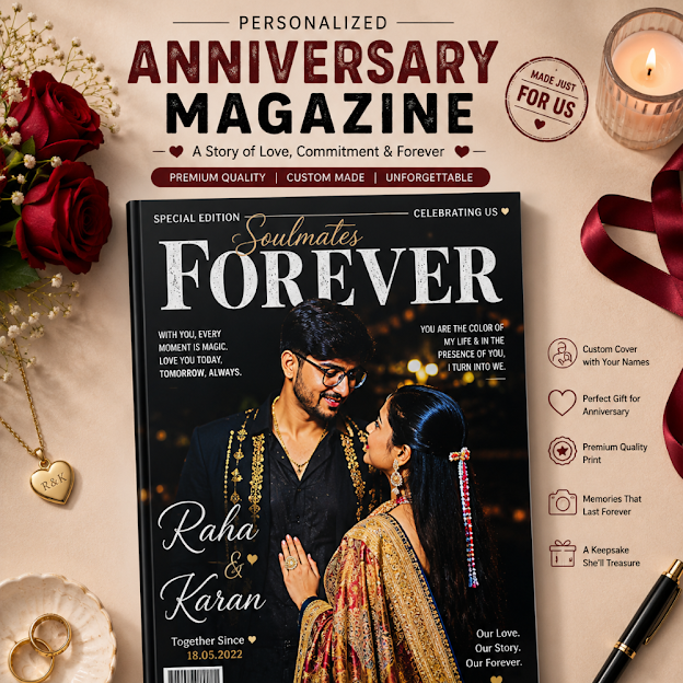 personalized anniversary magazine