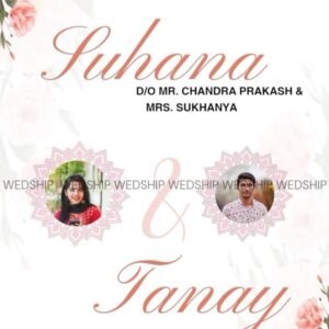 Pink Floral Theme Wedding Invitation Video