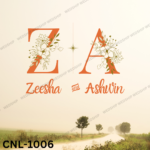 Zeesha & Ashwin Wedding Logo