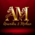 Anamika & Mohan Wedding Logo | Couple Name Logo