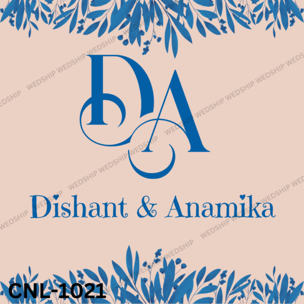 Dishant & Anamika Wedding Logo | Couple Name Logo