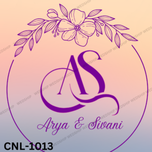 Arya & Sivani Wedding Logo | Couple Name Logo