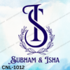 Subham & Isha Wedding Logo | Couple Name Logo