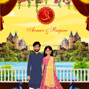 Royal Yellow Theme Wedding Invitation Card | Wedding Card