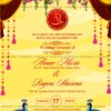 Royal Yellow Theme Wedding Invitation Card