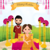 Open Air Theme Wedding Invitation Card | Digital Wedding Card